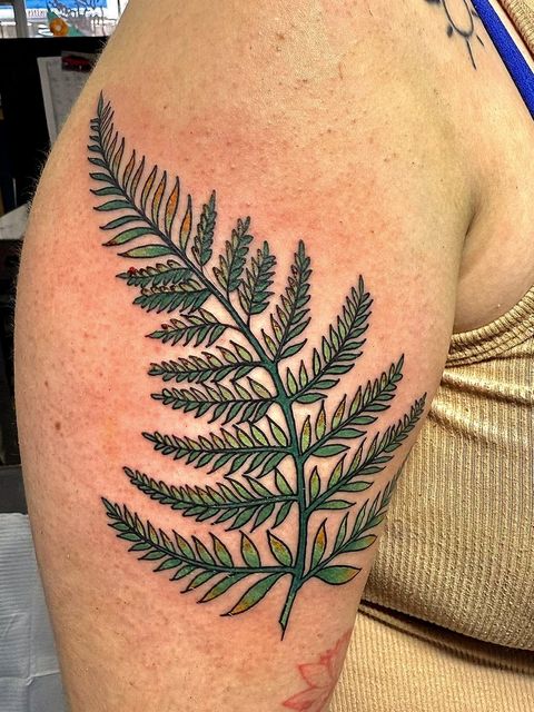 Fern arm tattoo