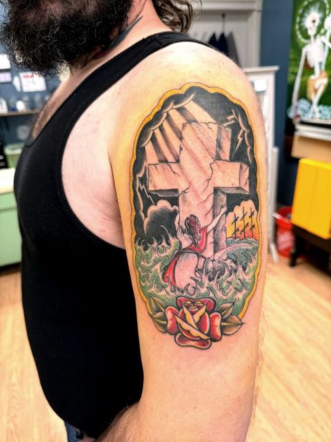 Colour hands and cross arm piece